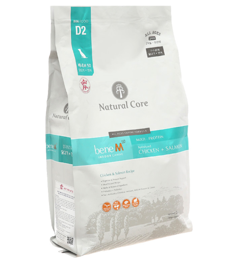  Thức ăn hạt dành cho chó Thịt Gà & Cá Hồi 2KG Natural Core 