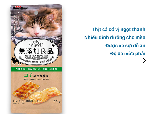  Miếng cá chai cho mèo CattyMan 20g 