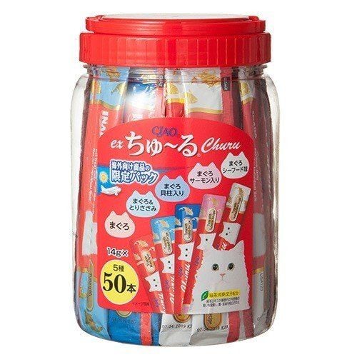  Hũ 50 thanh súp thưởng Ciao vị Cá ngừ (14G x 50PCS) 