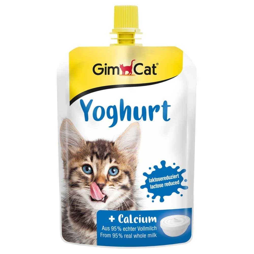  Sữa chua GimCat hỗ trợ tiêu hóa và bổ sung canxi cho mèo 150g 