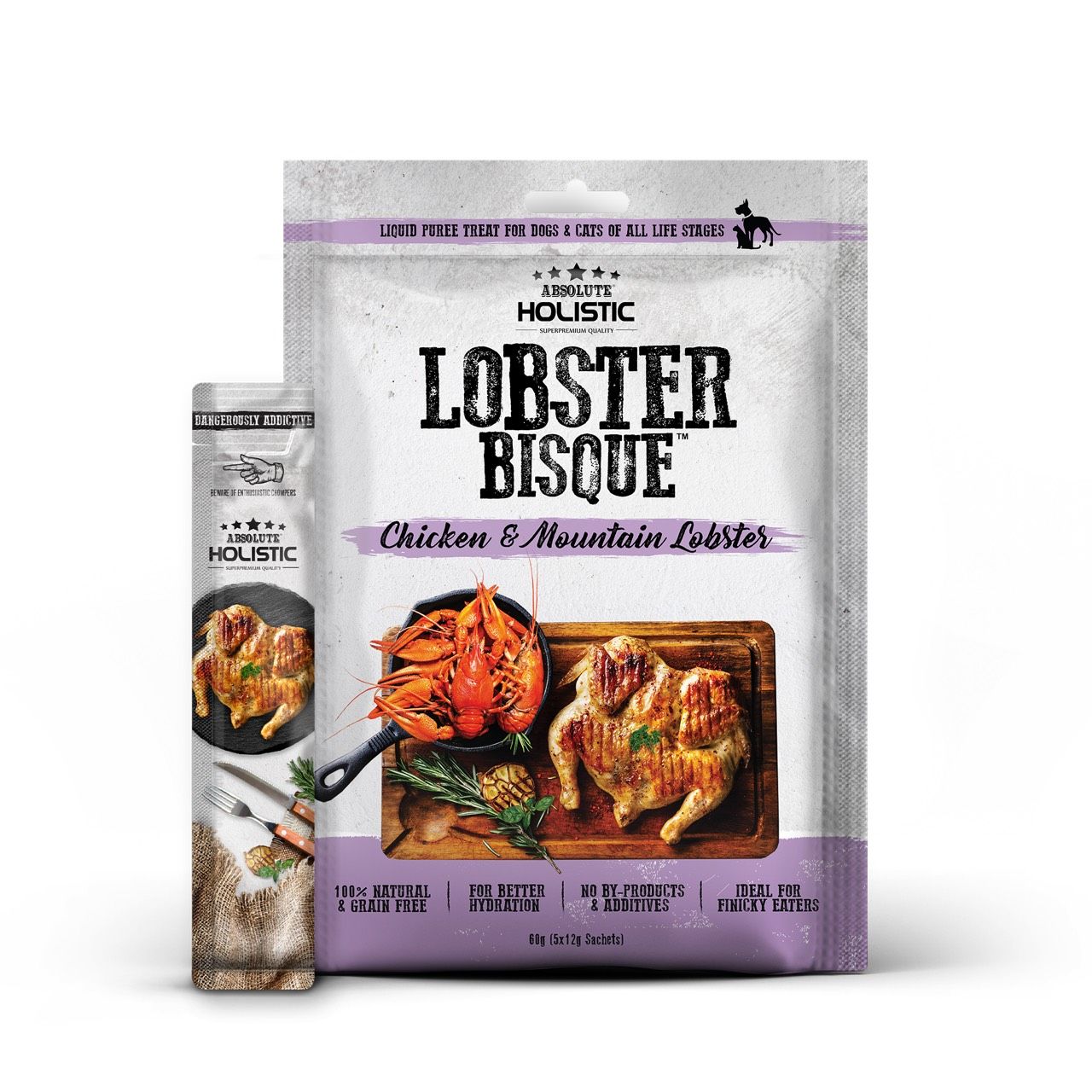 Soup thưởng Absolute Holistic cho chó mèo - 60gr 