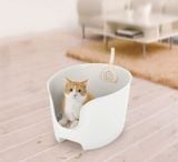  Khay vệ sinh thành cao chống văng cát cho mèo kèng xẻng Richell 