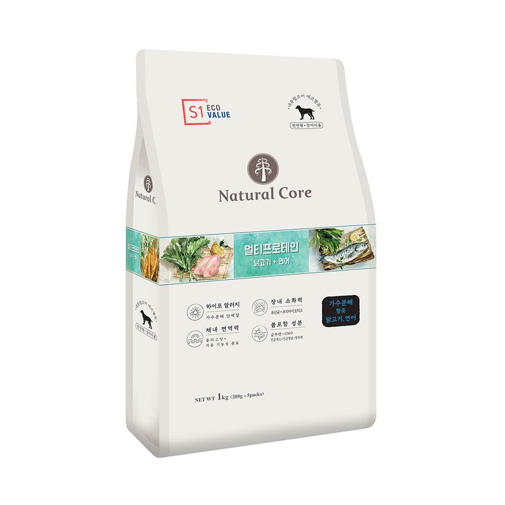  Thức ăn hạt cho chó S1 đa đạm Natural Core - 1kg 