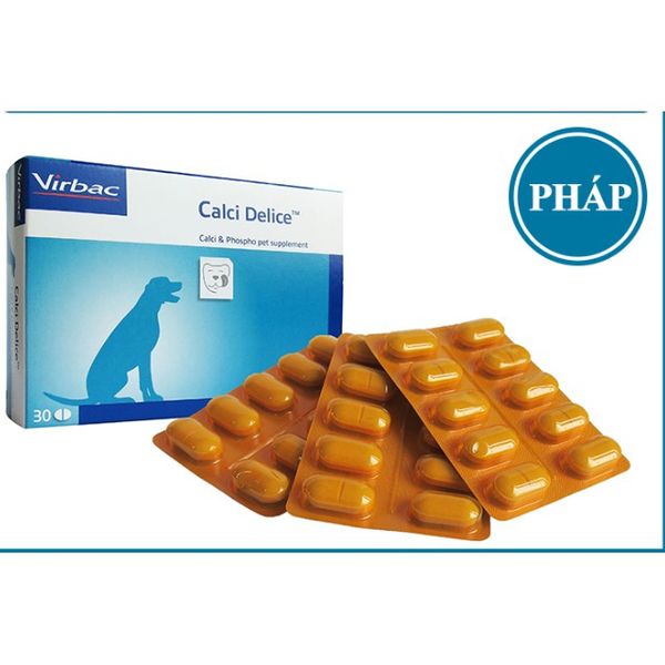  Thuốc bổ sung Canxi cho chó Calci Delice Virbac Pháp 