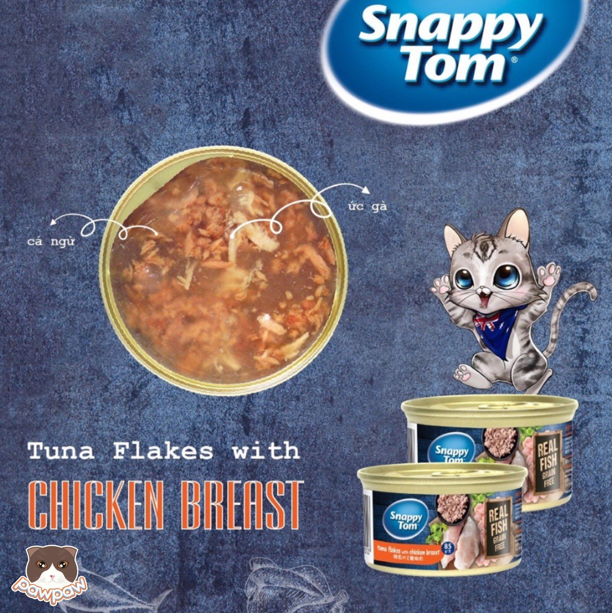  Snappy Tom - Pate lon cho mèo 85g 