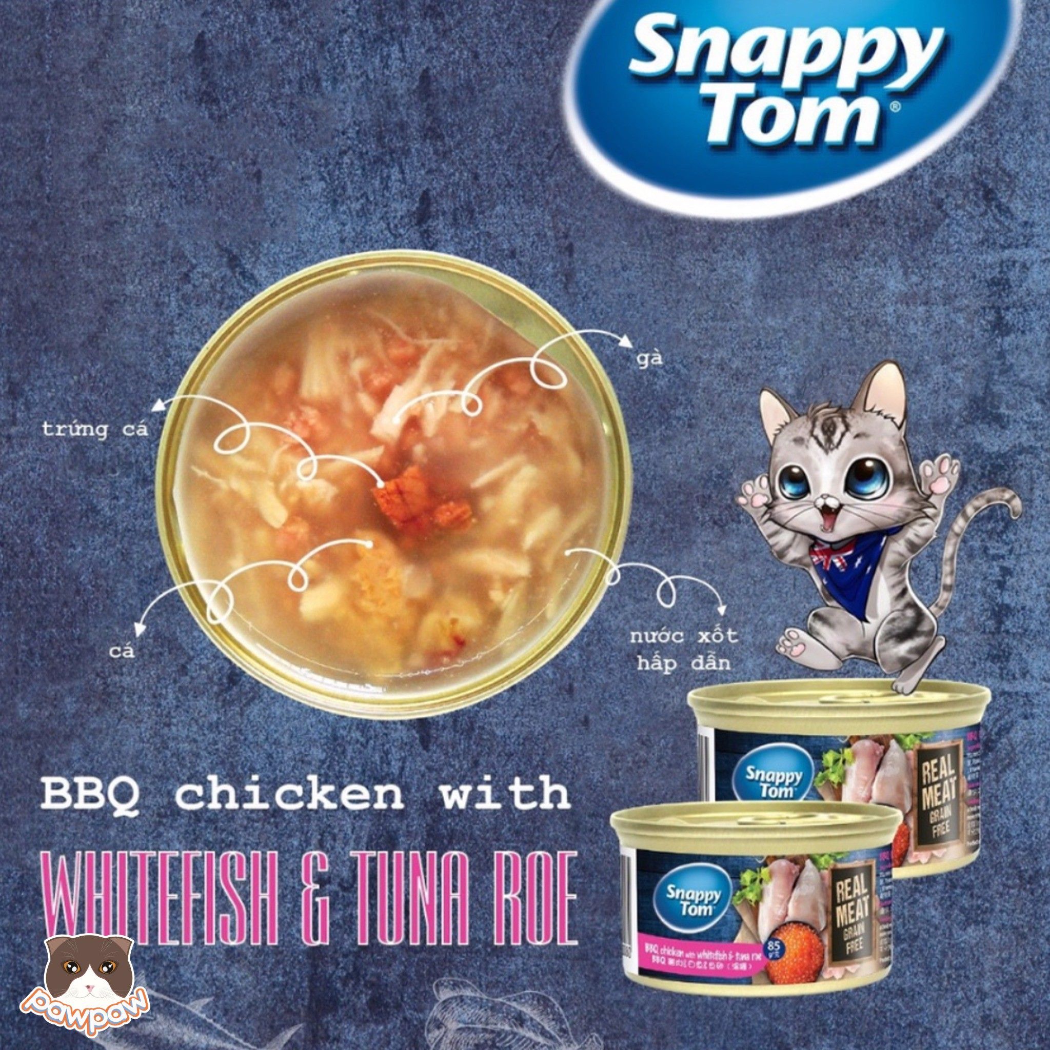  Snappy Tom - Pate lon cho mèo 85g 