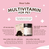  Multivitamin Dearlab dạng viên cho chó mèo trên 3 tháng tuổi - FERA PETS ORGANICS 