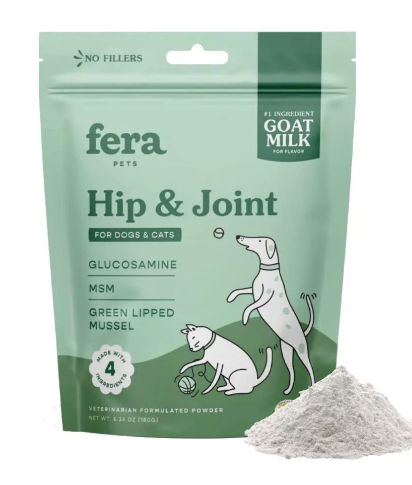  Bột sữa dê Fera Pets Hip+Joint giúp tăng cường sức khoẻ hông và khớp cho thú cưng 