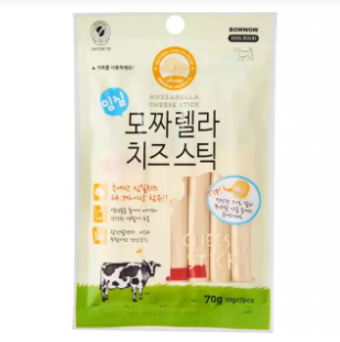  Xúc xích phô mai Mozzarella Bowwow cho chó(70g) 