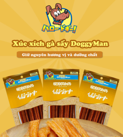  Xúc xích gà sấy 80g Doggyman 