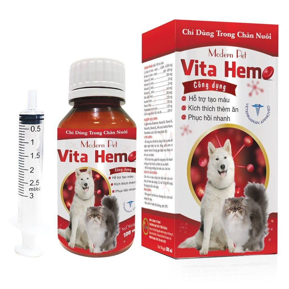  Vita Hem hỗ trợ tạo máu, kích thích thèm ăn , phục hồi sức khỏe nhanh 