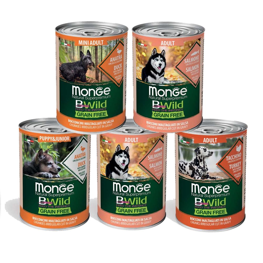  Pate Monge Grain Free Bwild Mini Adult cho giống chó nhỏ 400Gr 