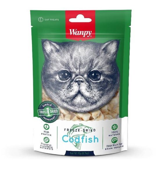  Cá tuyết sấy thăng hoa Wanpy Freeze-Dried Cod 