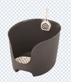  Khay vệ sinh thành cao chống văng cát cho mèo kèng xẻng Richell 