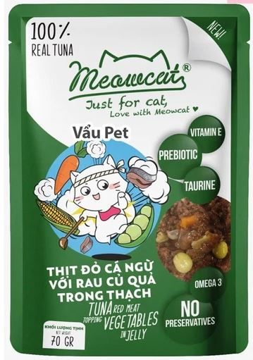  Pate mèo Meowcat Jelly 70g (nhiều vị) 