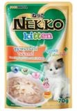  Nekko Kitten in Creamy & Gravy - Pate cho mèo gói 70g 