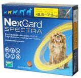 Viên nhai trị nội ngoại ký sinh trùng chó từ 3,6 - 7,5kg Nexgard Spectra 