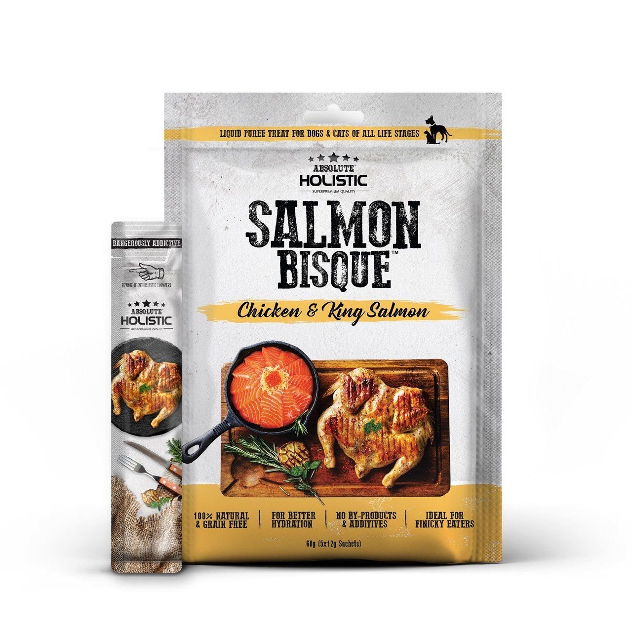  Soup thưởng Absolute Holistic cho chó mèo - 60gr 