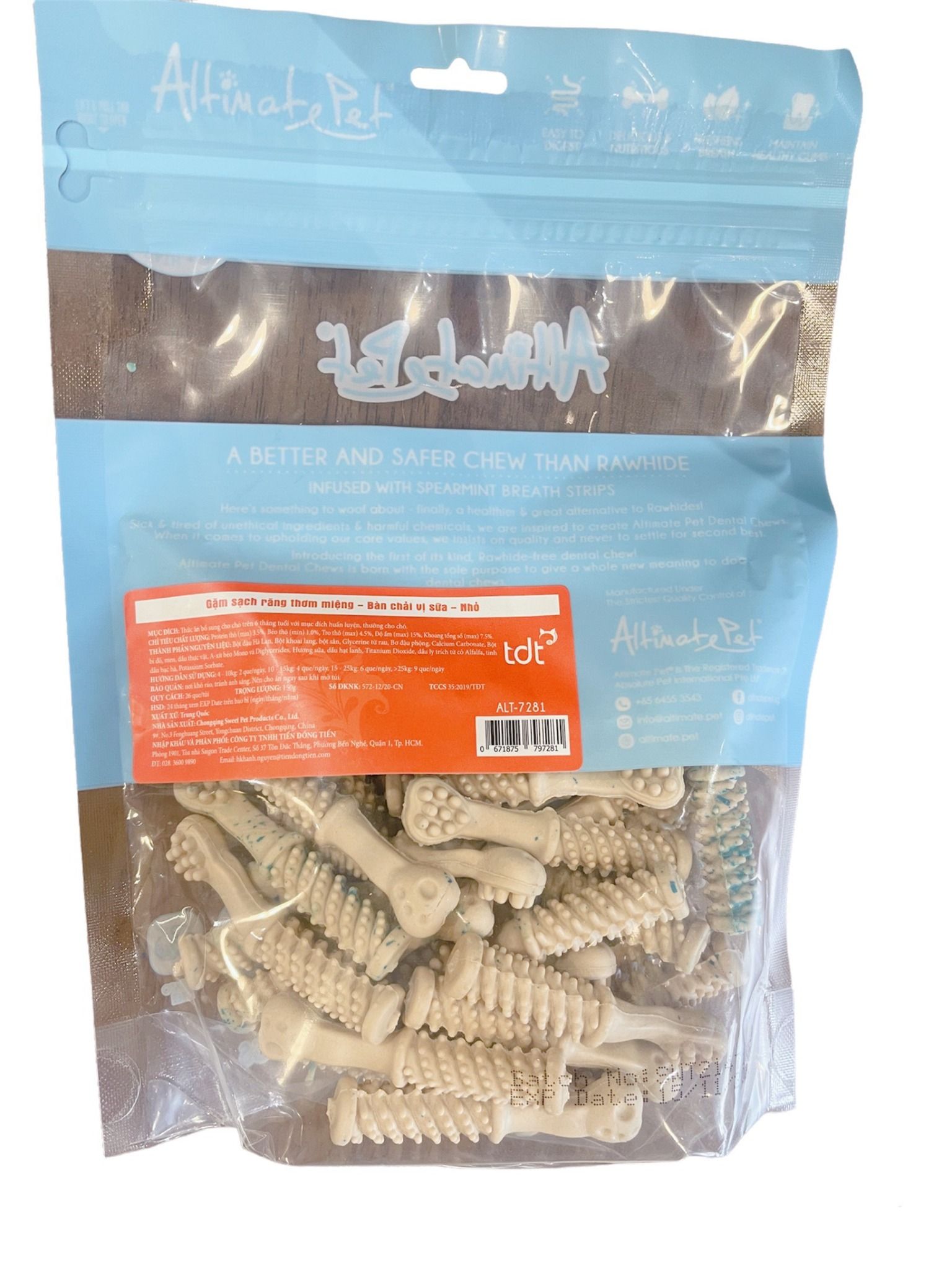  Xương gặm sạch răng Dental Chews 150g 