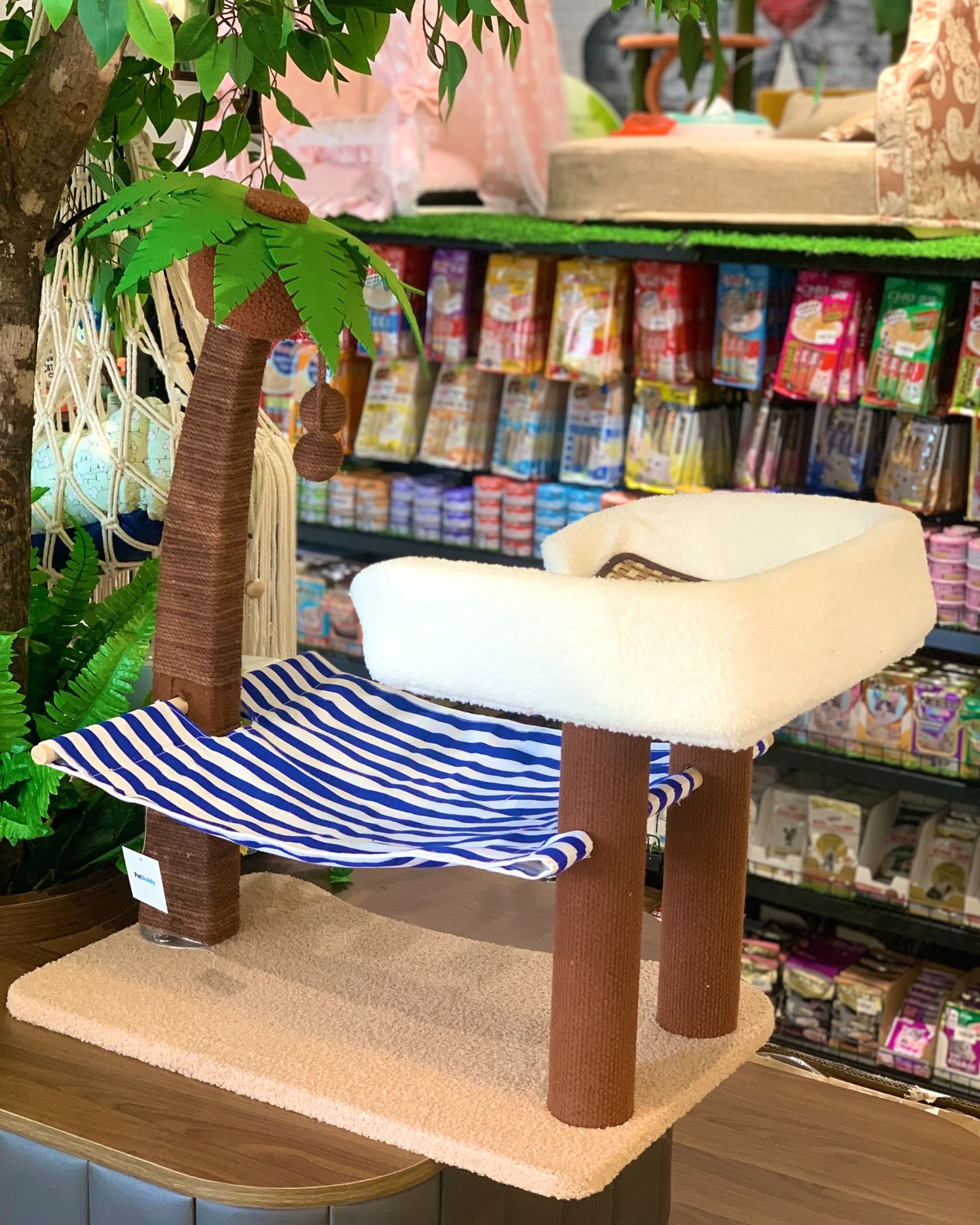  Catree cây dừa có võng 2 tầng cho mèo 