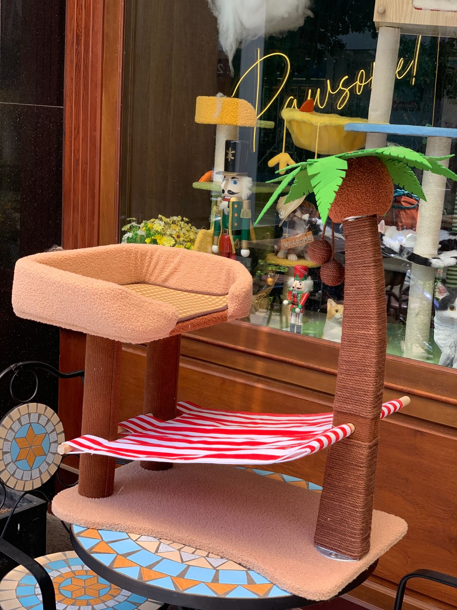  Catree cây dừa có võng 2 tầng cho mèo 