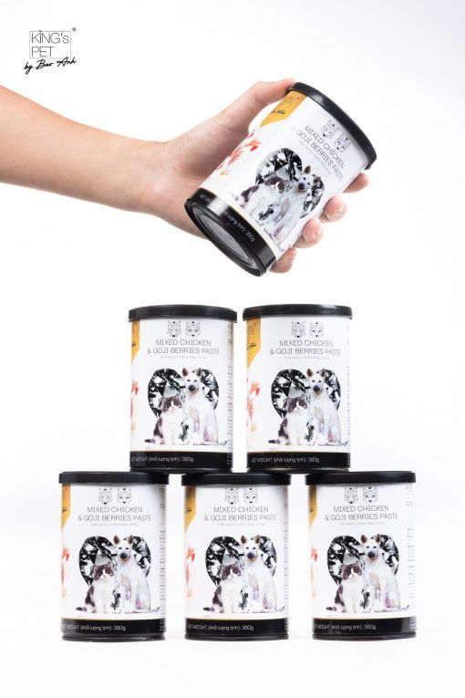  Pate lon King's Pet gà kỷ tử dành cho chó 380gr 