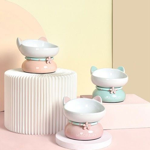  Chén ăn sứ cao hình mèo 