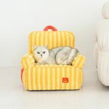  Ghế lười sofa sọc vàng cho thú cưng 