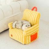  Ghế lười sofa sọc vàng cho thú cưng 
