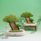  Catree cổ thụ kèm nệm ngủ cho mèo 