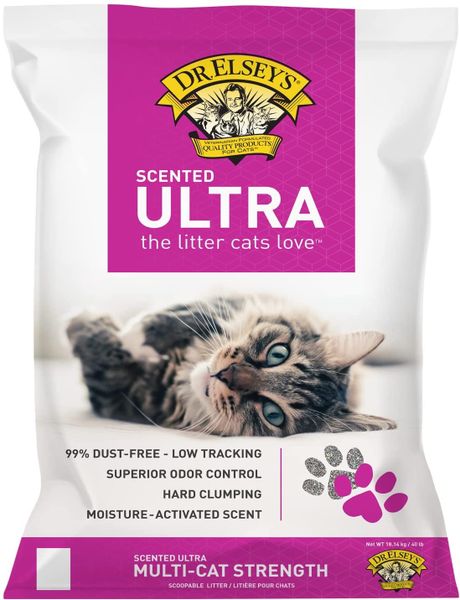  Cát Vệ Sinh Cho Mèo Dr.Elsey's Ultra Scented Mùi Nhẹ Tự Nhiên 