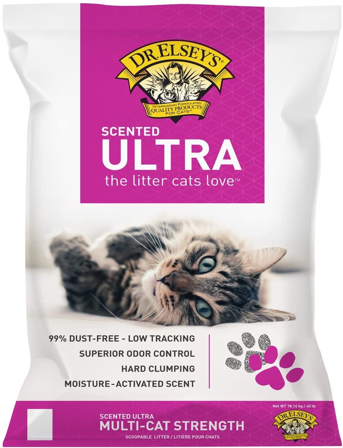  Cát Vệ Sinh Cho Mèo Dr.Elsey's Ultra Scented Mùi Nhẹ Tự Nhiên 