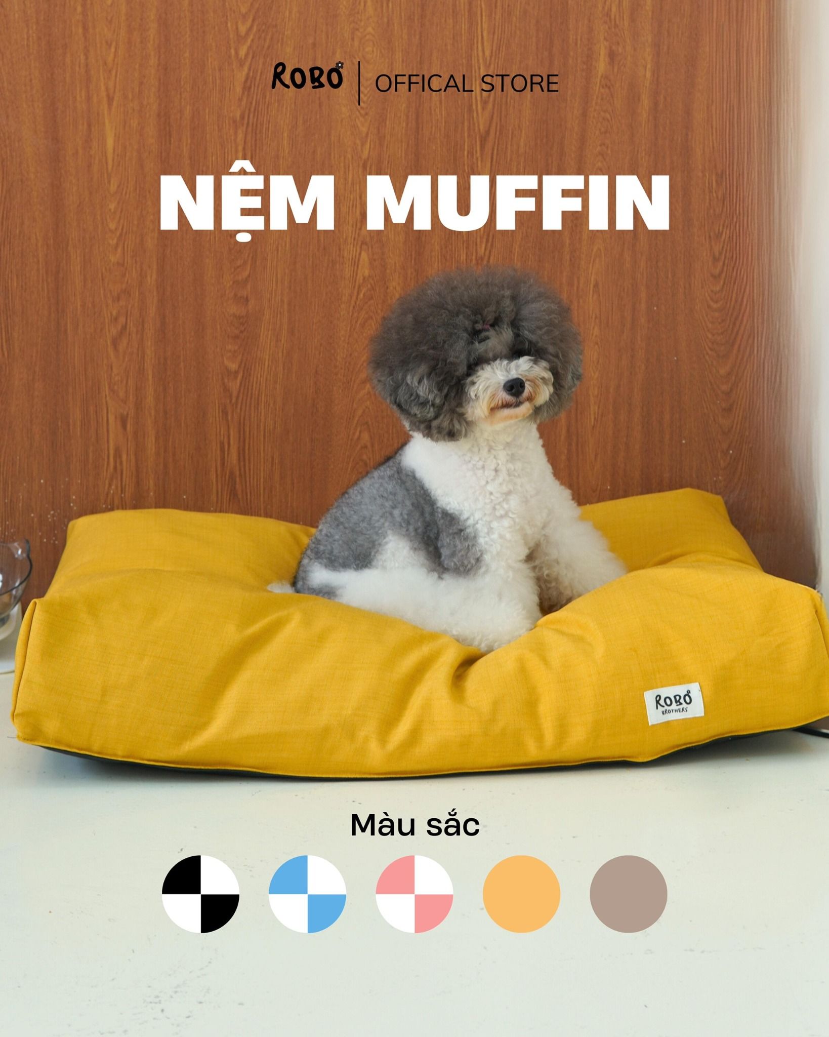  Nệm Ngủ Muffin ROBO Cho Thú Cưng 