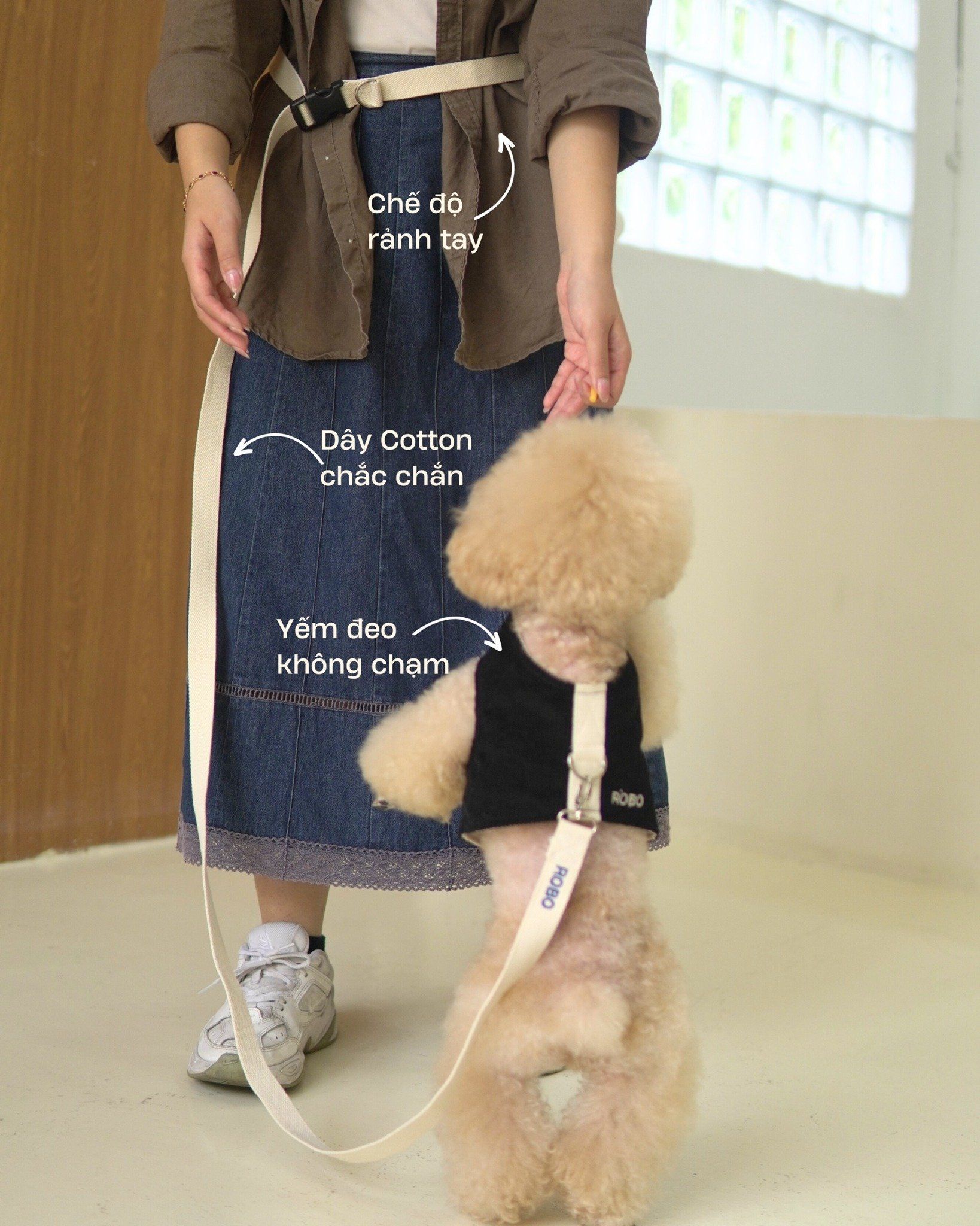  Yếm YouMe kèm dây dắt RoBo 