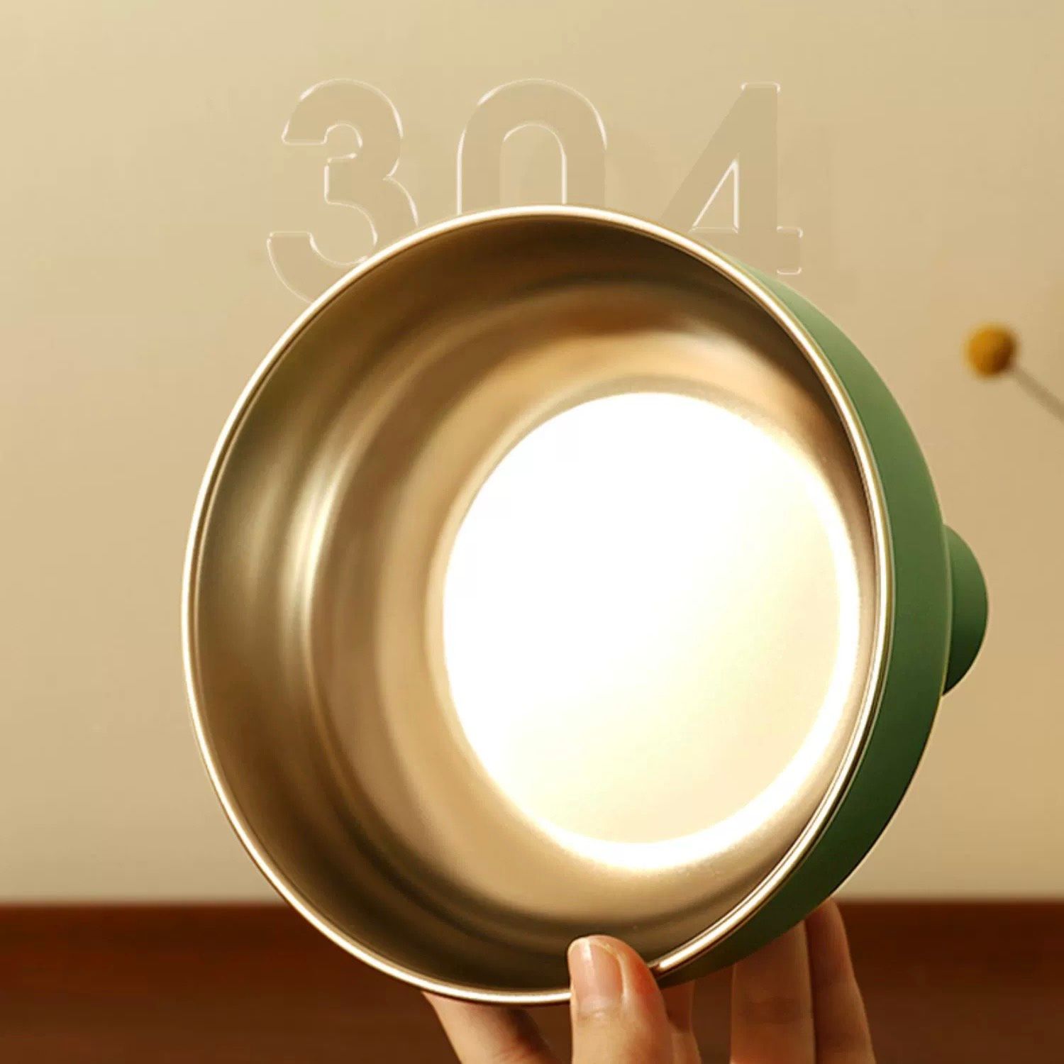  Chén ăn inox tròn 4 chân cho thú cưng 