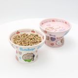  Chén sứ đế tròn cho thú cưng 
