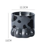  Chén sứ cao hình chân mèo cho thú cưng 