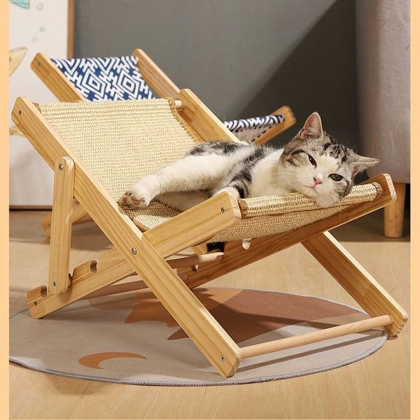  Ghế thư giãn bằng gỗ điều chỉnh cho thú cưng 