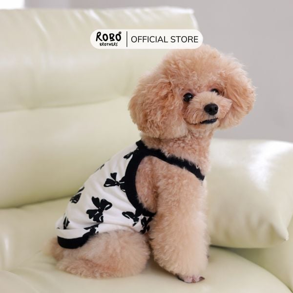  Áo dây nơ đen RoBo 