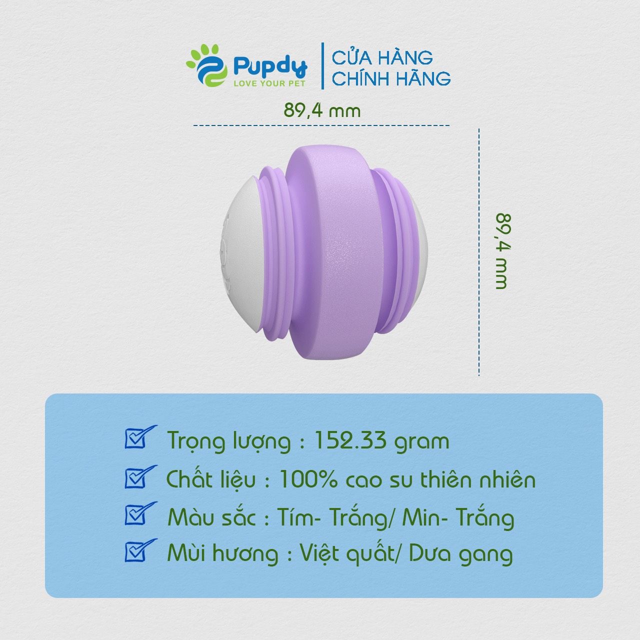  Glowing Ball - Bóng tỏa sáng Pupdy 