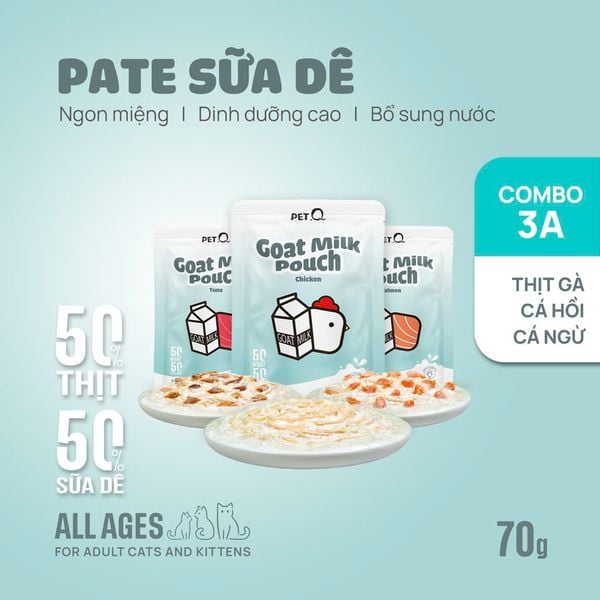  Pate sữa dê PetQ cho mèo 