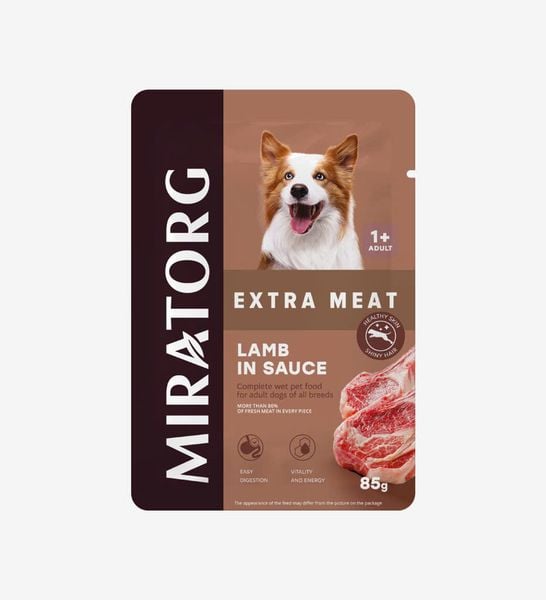  Pate xốt thịt cừu cho tất cả giống chó trưởng thành Miratorg 