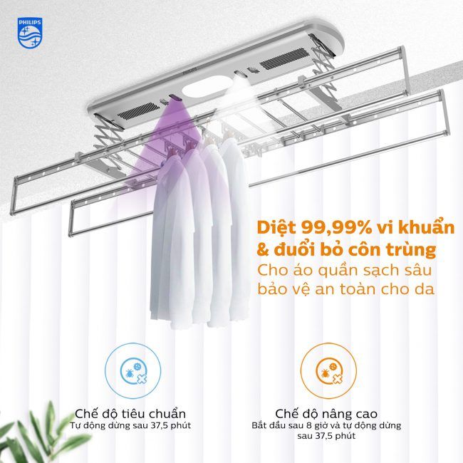 Giàn Phơi Thông Minh Philips SDR703 YBW