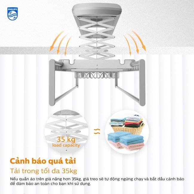 Giàn Phơi Thông Minh Philips SDR703 YBW
