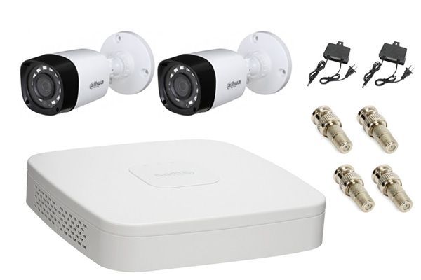  Camera Dahua HAC-HFW1000RP 1.0 Megapixel, IR 20m, F3.6mm, OSD Menu, vỏ plastic IP67, Camera 4 in 1 