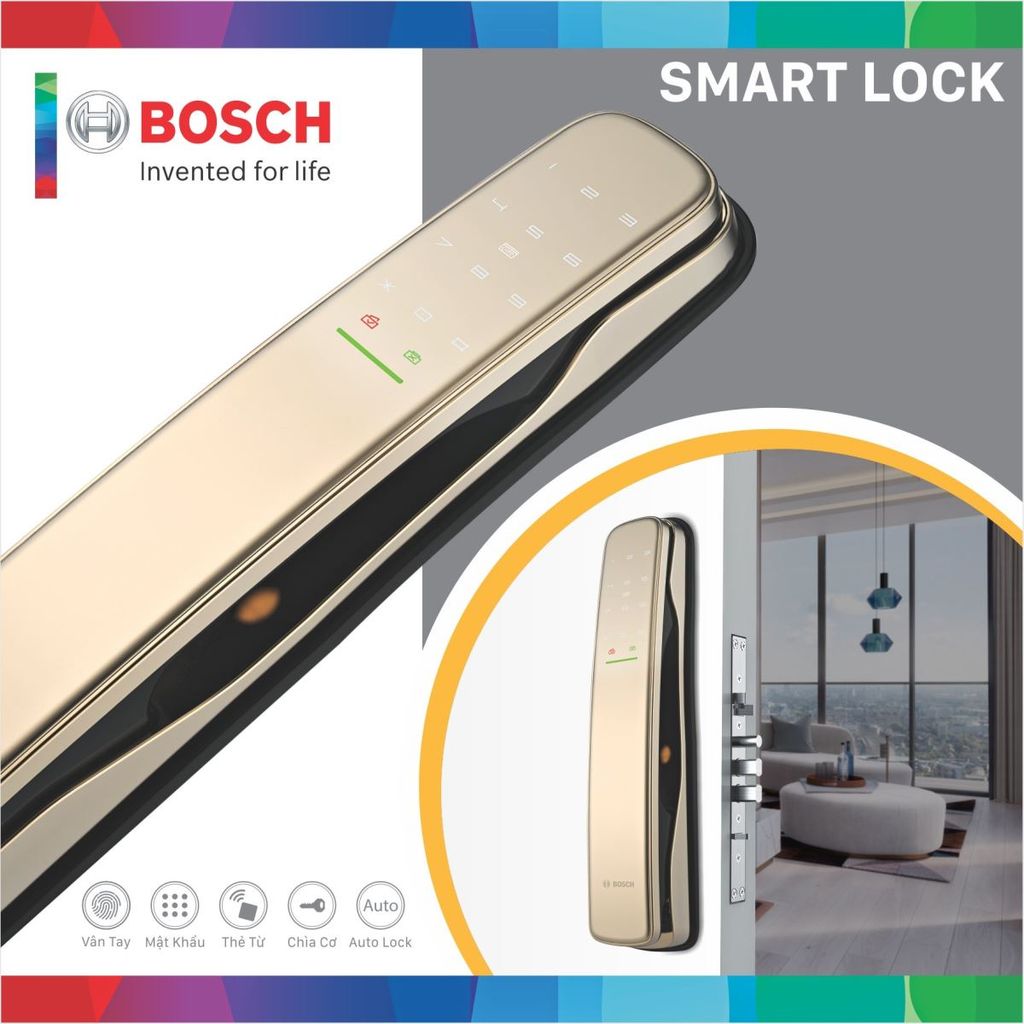 Khóa Cửa Điện Tử BOSCH EL800AK - Màu Vàng