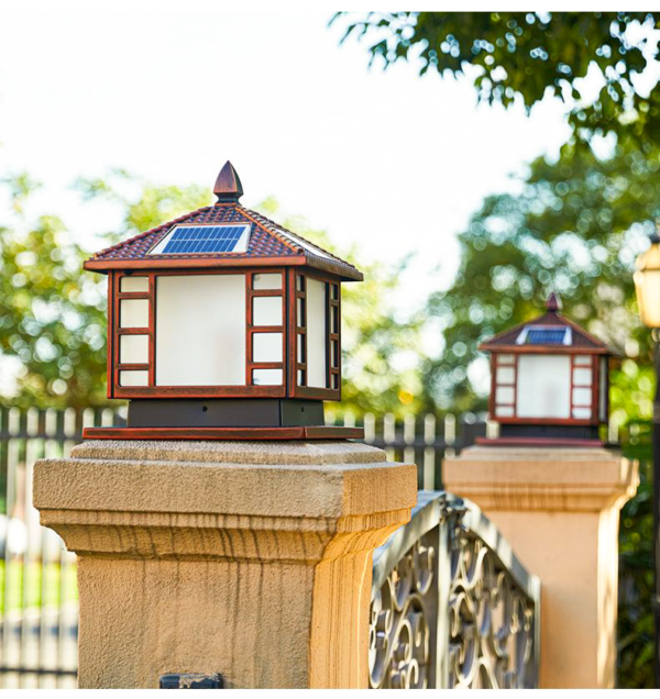 Đèn Trụ Cổng Năng Lượng Mặt Trời MK 1502