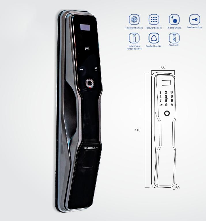 Khóa Vân Tay Kassler KL-868 APP - Mở Bằng App Điện Thoại