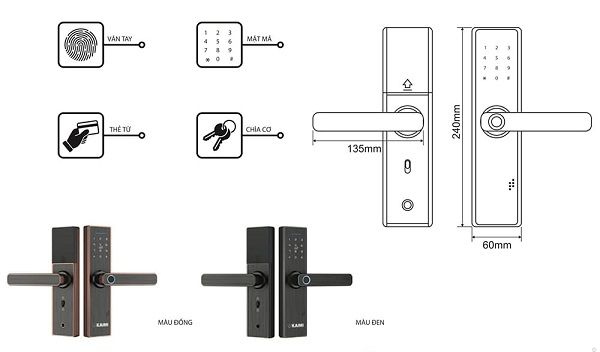 Khóa vân tay Kaimi BTM111