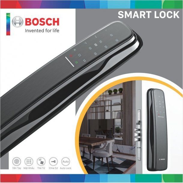 Khóa Cửa Vân Tay BOSCH EL800AKB - Màu Đen